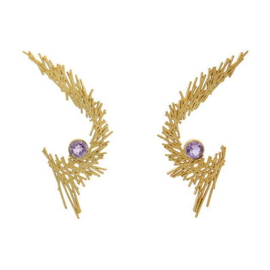 Purple Nunchi Earrings