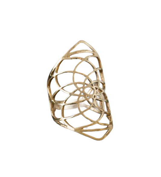 Brass Sri Yantra Ring