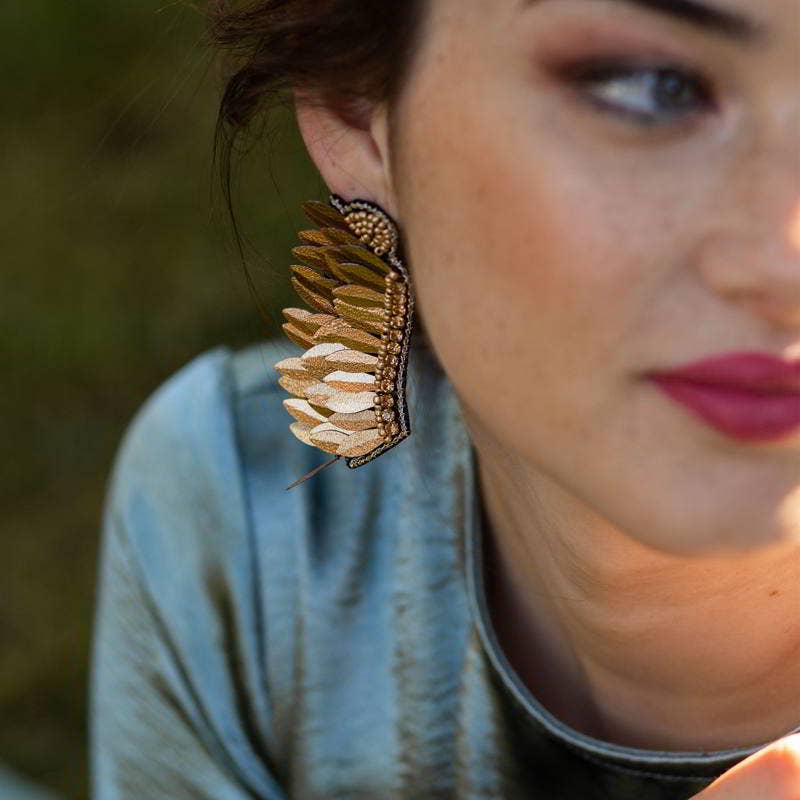 Trogon Gold Earrings