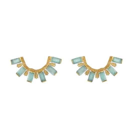 Ekayn Water Green Amazonite Earrings